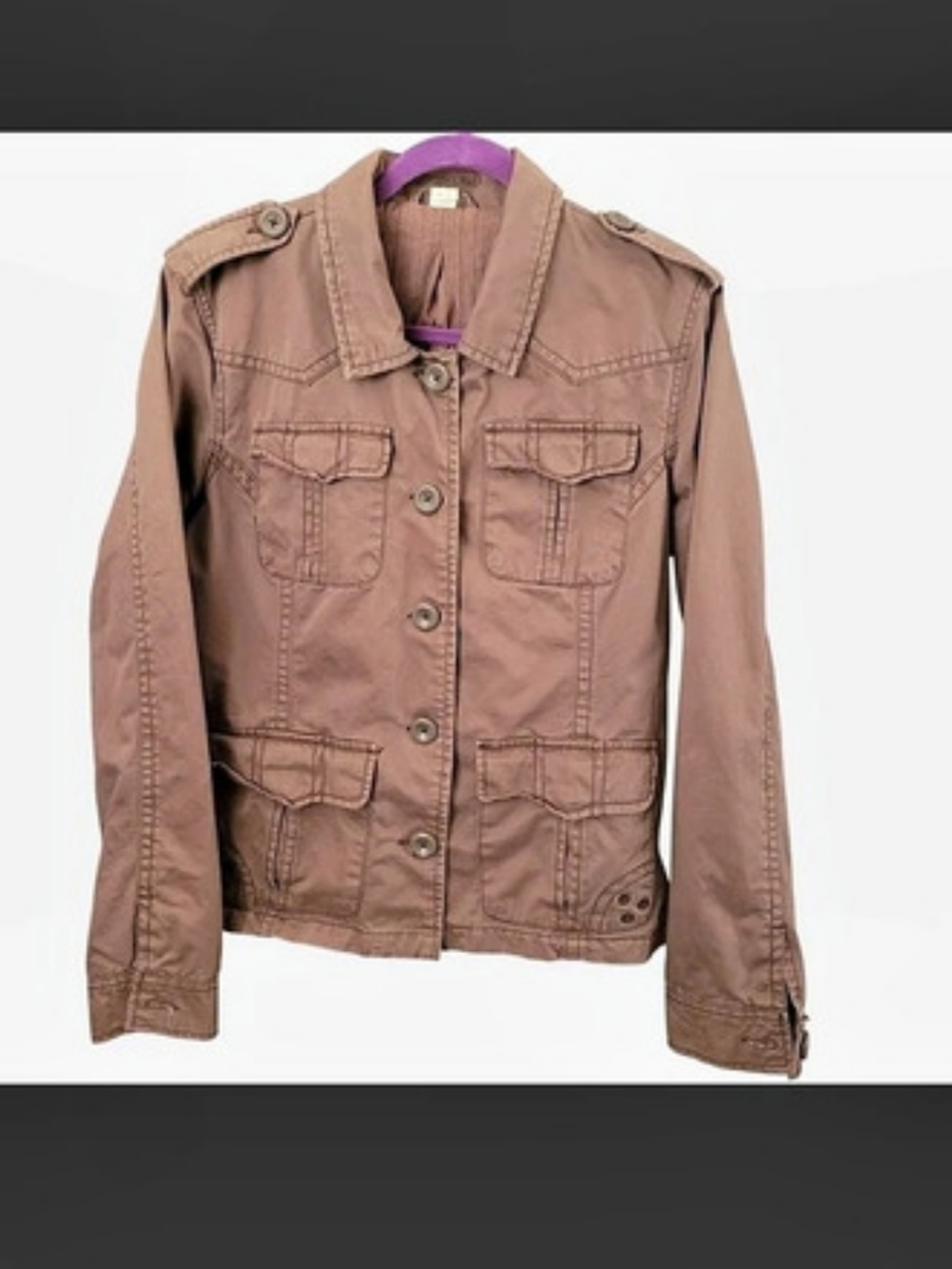Aeropostale Women's Utility Jacket Brown XL